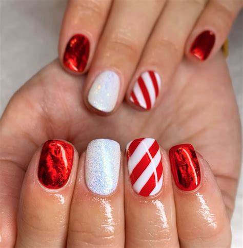 short christmas nails 2023|nail designs for christmas.